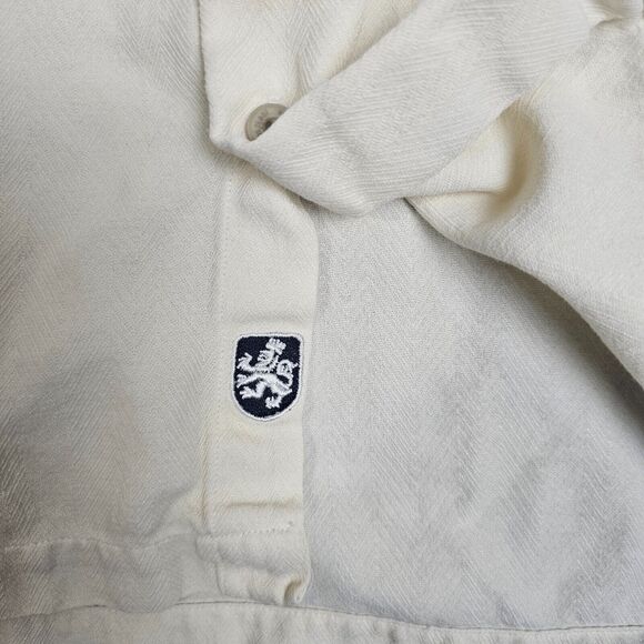 Nat Nast Men’s Button-Up Shirt Silk blend Short Sleeve White Cream Sz XL - Picture 4 of 10